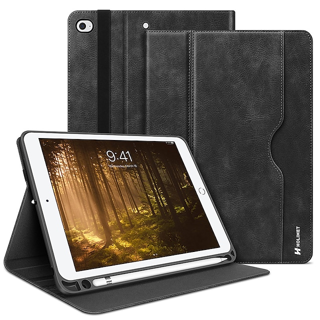  Tablet Case Cover For Apple iPad 10.2'' 9th 8th 7th iPad Pro 12.9'' 5th iPad Air 5th 4th iPad mini 6th 5th 4th iPad Pro 11'' 3rd Pencil Holder with Stand Flip Solid Colored TPU PU Leather