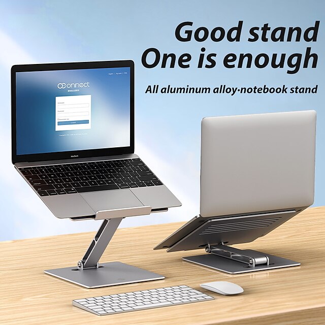  suport pentru laptop reglabil, anti-alunecare, cu gol, suport pentru laptop, încărcare din aluminiu, 10 kg, suport de răcire pentru laptop, macbook, tabletă