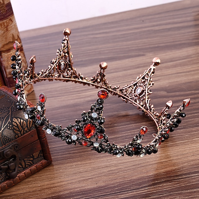  корона королевы в стиле барокко с драгоценными камнями - свадебные короны и диадемы со стразами для женщин, аксессуары для волос для костюмированных вечеринок с драгоценными камнями, Виктория,