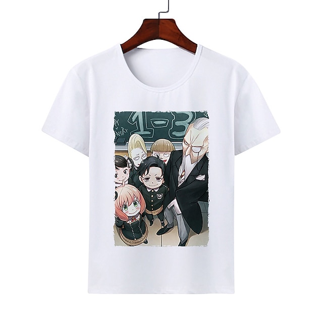  Inspired by Spy x Family Spy Family Loid Forger Yor Forger Anya Forger T-shirt Cartoon 100% Polyester Anime Harajuku Graphic Kawaii T-shirt For Men's / Women's / Couple's