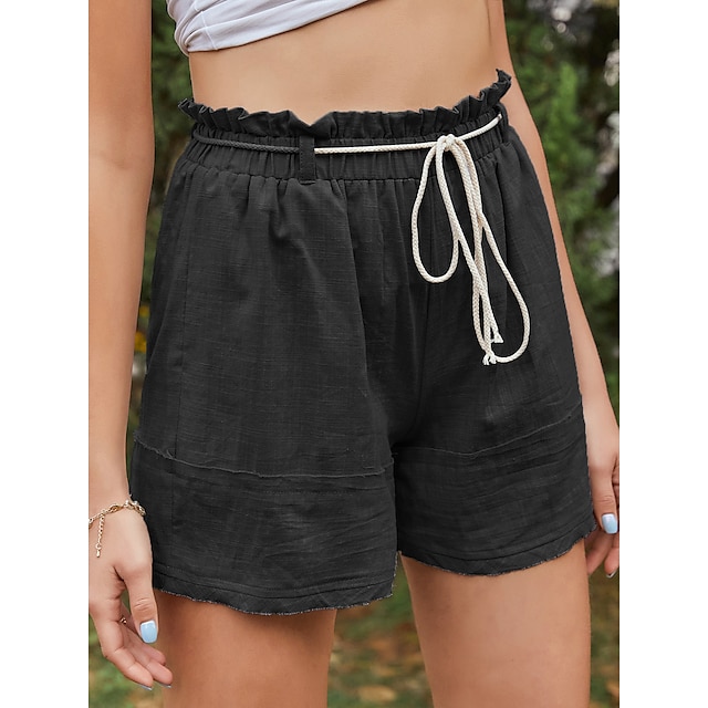 Womens Clothing Womens Bottoms | Womens Casual / Sporty Athleisure Shorts Wide Leg Elastic Waist Short Pants Casual Weekend Inel