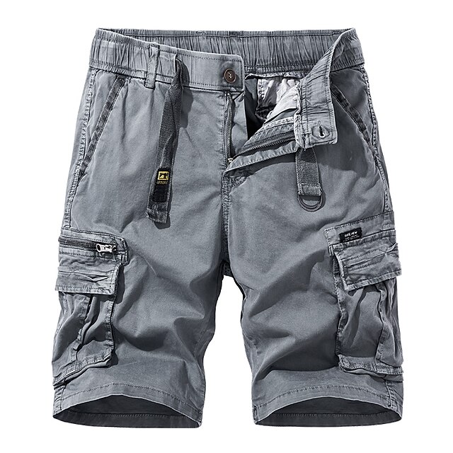 Mens Clothing Mens Bottoms | Mens Casual Classic Shorts Cargo Shorts Work Shorts Multi Pocket Elastic Waist Short Pants Daily Mi