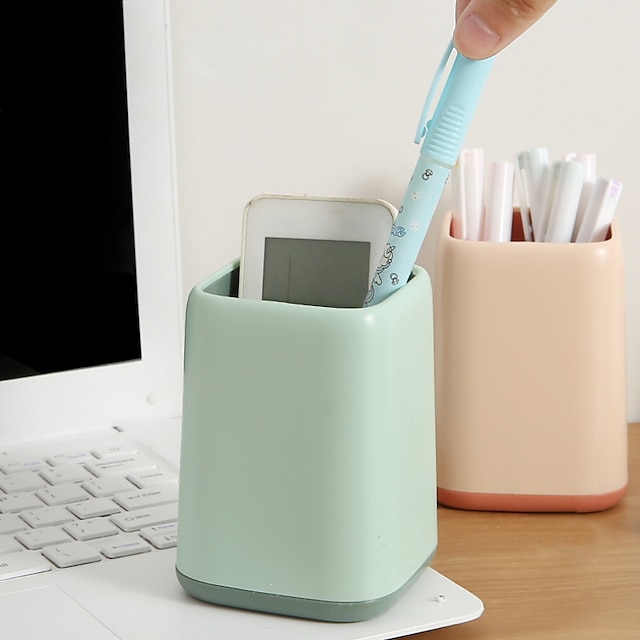 Consumer Electronics Stationery | Pen Pencil Holder Cup Lightweight Multifunction Big Capacity Plastics for Office Student Kids 