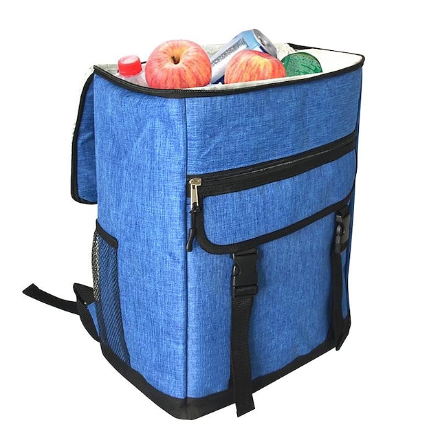  batoh zesílený batoh venkovní lednička mrazák pikniková taška velká izolační taška vodotěsná krabice na jídlo s sebou přenosná 30*19*38cm