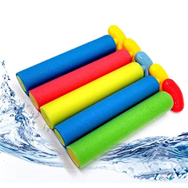  Pool Toys Water Guns for Boy and girls and Adults 5 Pack Noodle Squirt Guns with Long Range up to 30ft Foam Water Blasters Perfect for Summer Outdoor Beach Strong Sprayers Water Shooters for Kids Boys Girls