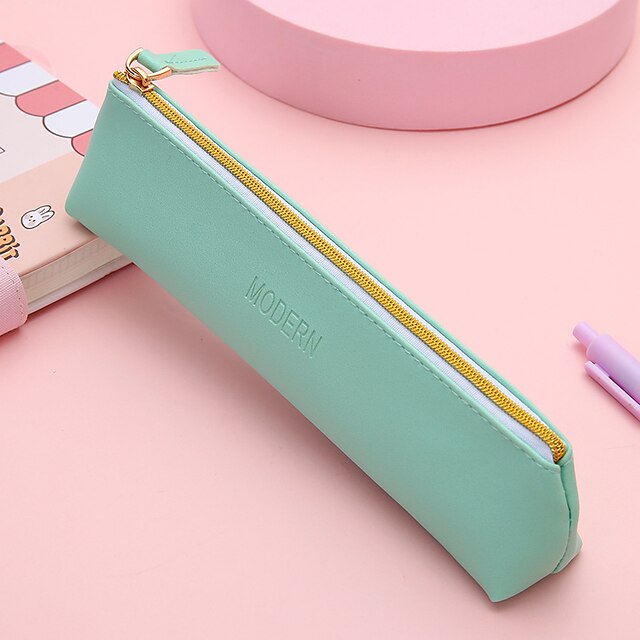 Consumer Electronics Stationery | Pencil Case Pen Pouch Marker Bag Multifunction With Zipper Big Capacity PU Leather for Office 