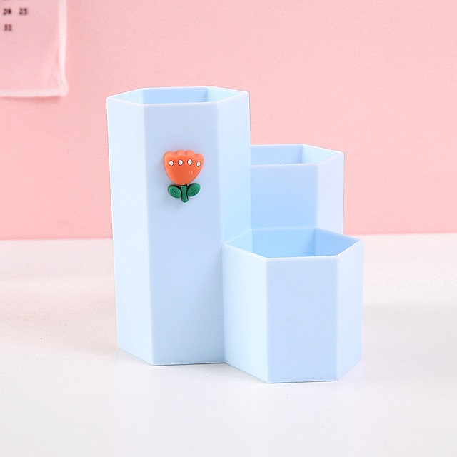 Consumer Electronics Stationery | Pen Pencil Holder Cup Cartoon Lightweight Multifunction Plastics for School Student Children -