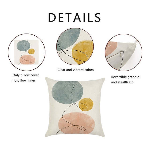 Home & Garden Home Decor | Modern Double Side Cushion Cover 4PC Soft Decorative Square Throw Pillow Cover Cushion Case Pillowcas