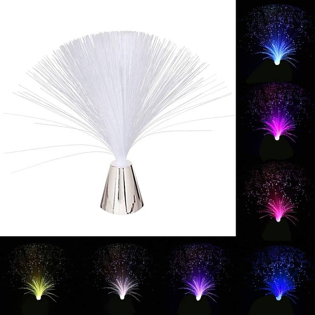 Multicolor Led Fiber Optic Lamp Light Interior Decoration Centerpiece Holiday Wedding Lamp Led