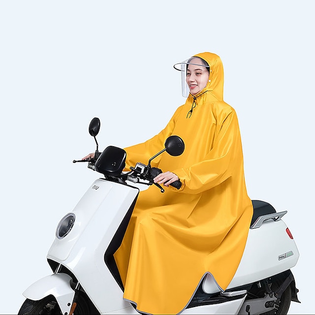  Unisex bicicleta doble/ebike/motocicleta/scooter ciclismo chaqueta poncho capa impermeable