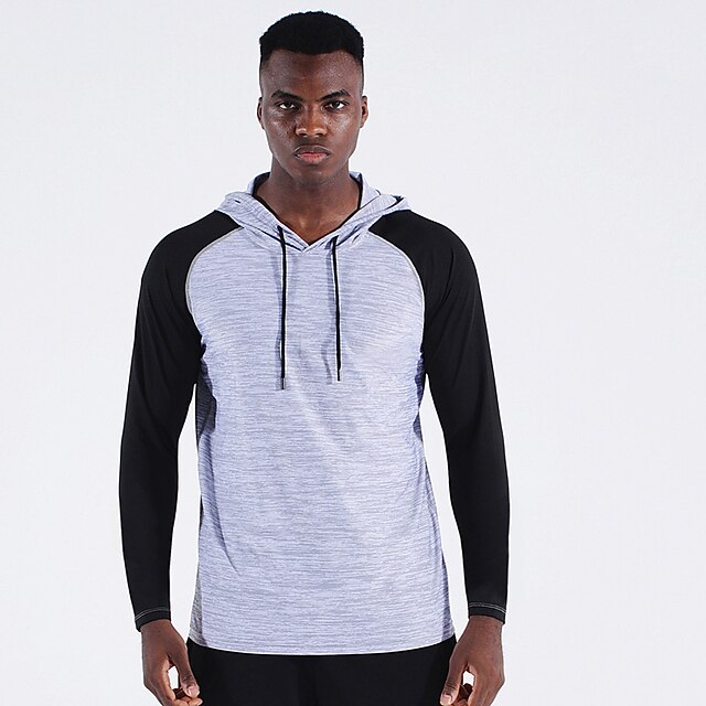 Mens Running Sweatshirt Top Black Zip Stretch Track Jogging Sport Breathable NEW 