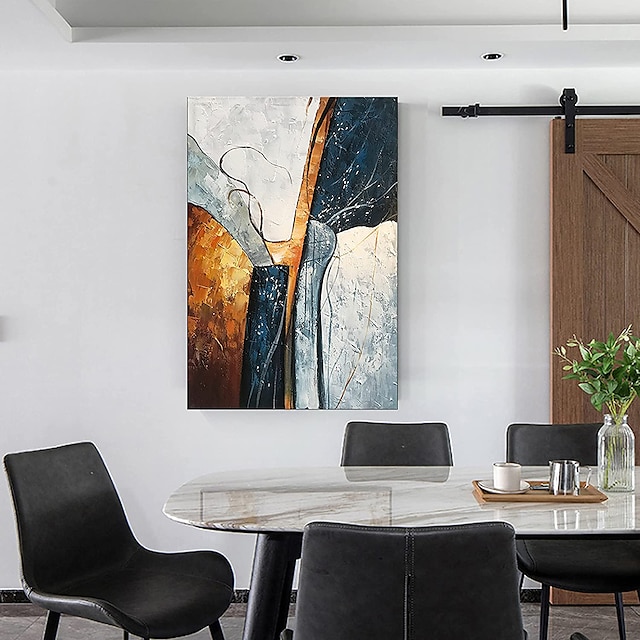 Home & Garden Wall Art | Oil Painting Hand Painted Vertical Abstract Modern Rolled Canvas (No Frame) - CX65338