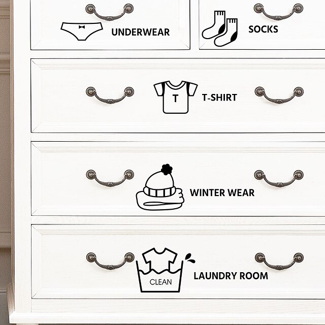 Home & Garden Home Decor | Cabinet Drawer Storage Logo Can Be Removed From The Personalized Wall Study Bedroom Childrens Room Ba