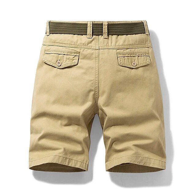 Mens Clothing Mens Bottoms | Mens Cargo Shorts Cargo Pants Pocket Short Pants Casual Daily Inelastic Solid Color Breathable Outd