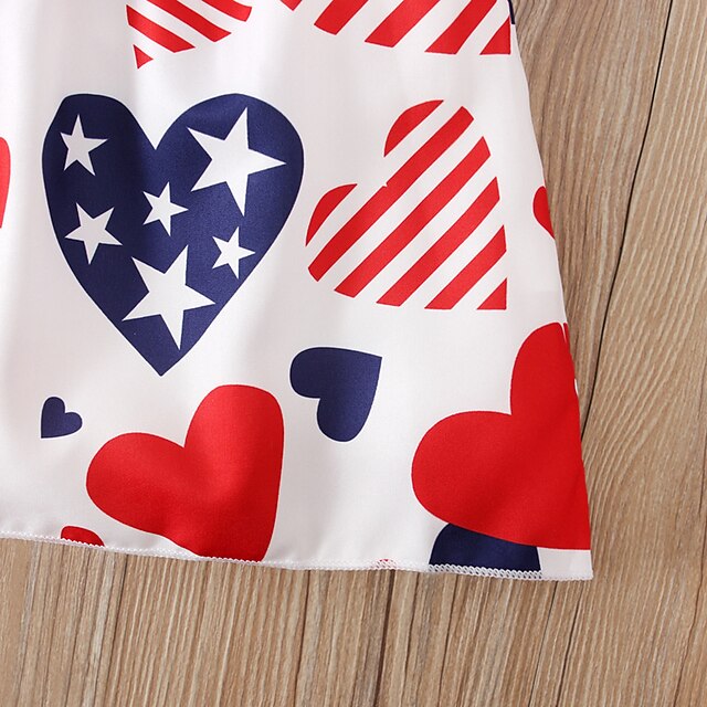 Toys & Hobbies Cosplay & Costumes | USA Flag Dress Cosplay Costume Kids Girls Cosplay Cute Party Festival / Holiday Polyester Re