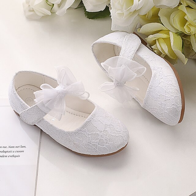 Shoes & Bags Kids Shoes | Girls Flats Flower Girl Shoes Lace Breathable Mesh Breathability Wedding Cute Dress Shoes Little Kids(