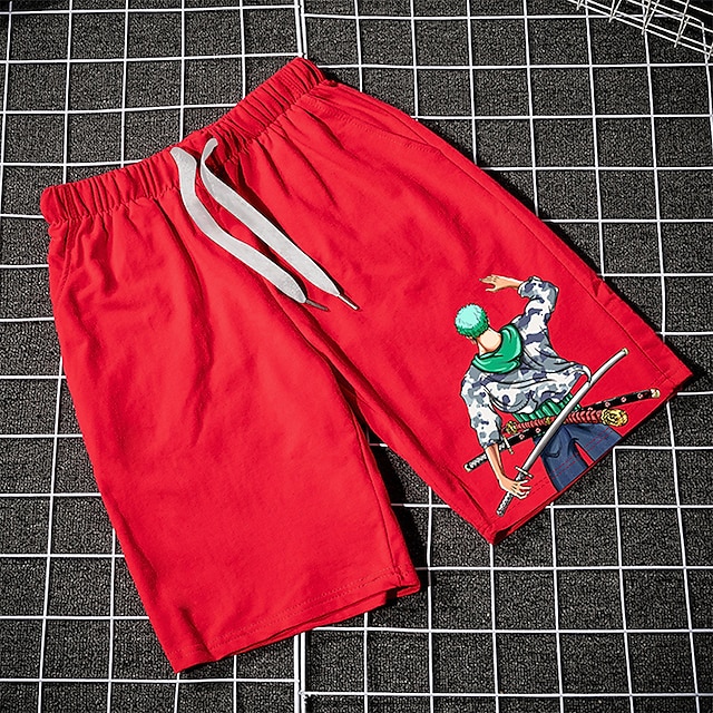 Toys & Hobbies Cosplay & Costumes | Inspired by One Piece Roronoa Zoro Beach Shorts Board Shorts 100% Polyester Anime Harajuku G