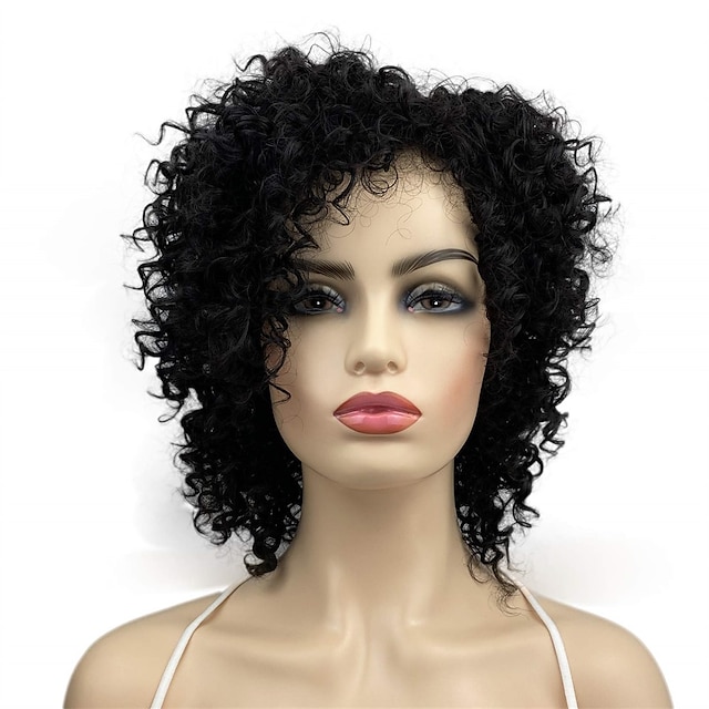 Beauty & Hair Wigs & Hair Pieces | Short Dreadlock Wig for Black Women Short Curly Synthetic Fashion Wigs Natural Black - NG1338