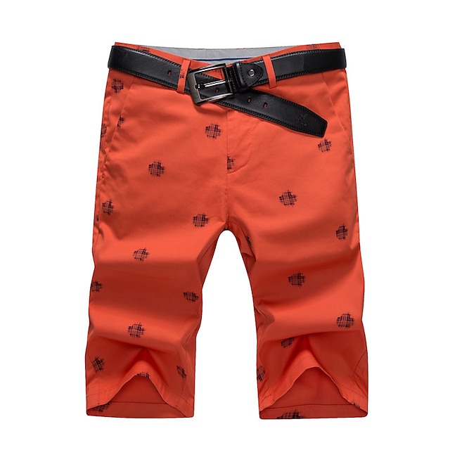 Mens Clothing Mens Bottoms | Mens Casual Sports Shorts Beach Shorts Multiple Pockets Calf-Length Pants Inelastic Solid Color Lig