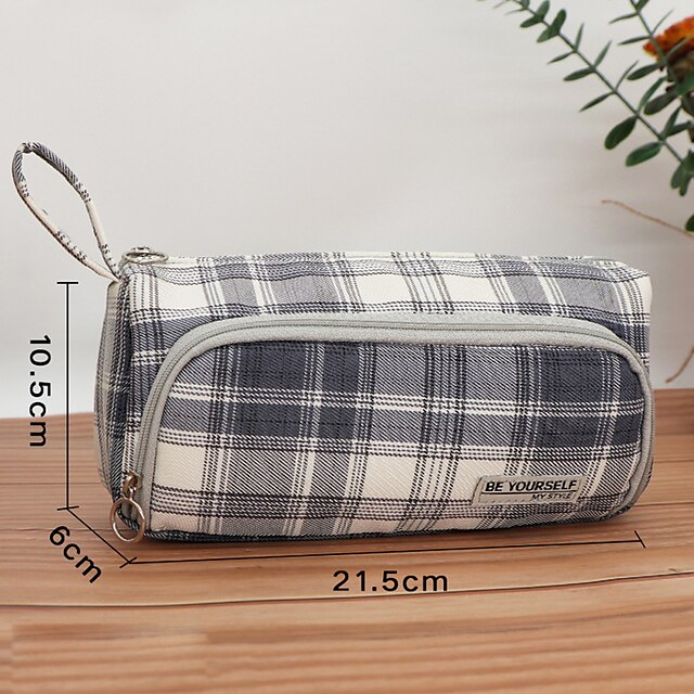 Consumer Electronics Stationery | Pencil Case Pen Pouch Marker Bag Wear-Resistant Multifunction With Zipper Canvas for School Of