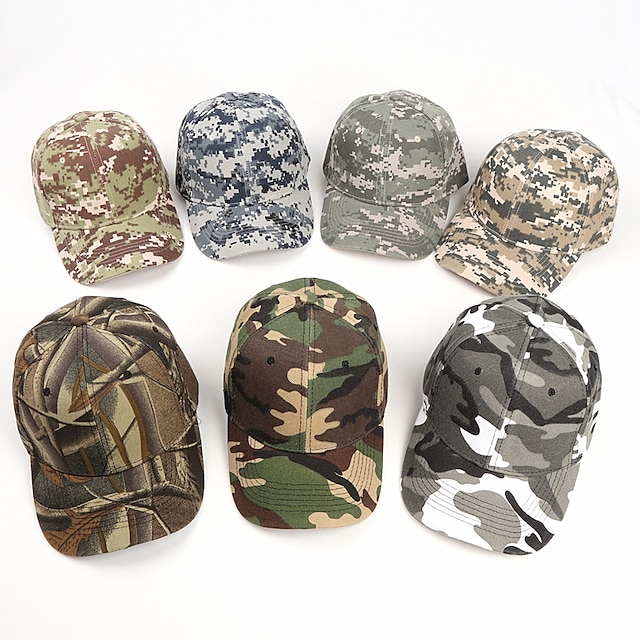 Shoes & Bags Fashion Accessories | 1pcs New Camo Baseball Cap Fishing Caps Men Outdoor Sport Camouflage Jungle Hat Hiking Casque