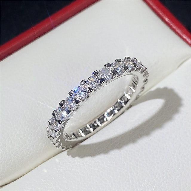  Δαχτυλίδι Πάρτι Κλασσικό Ασημί Χαλκός Απλός Κομψό 1 τεμ / Γυναικεία / Γάμου / Δώρο