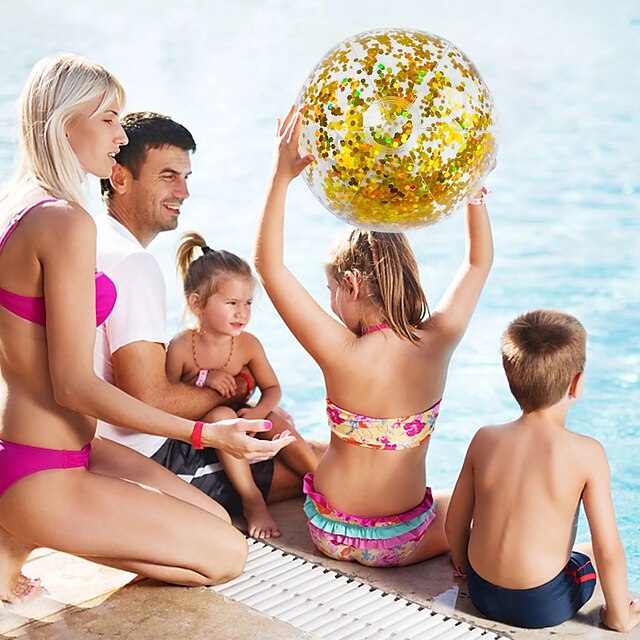  Pool Floats,Inflatable Glitter Beach Ball Summer Water Ball Sequin Beach Balls for Summer Beach Swimming Pool Party Toys for Adults,Inflatable for PoolCandy