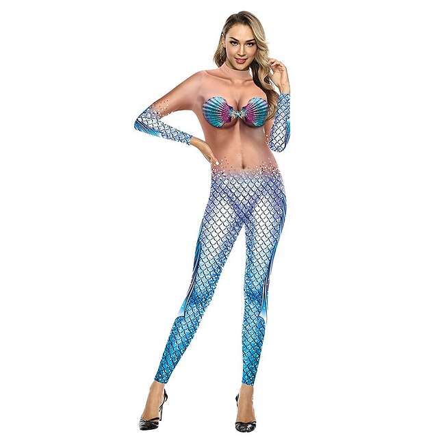 Toys & Hobbies Cosplay & Costumes | Zentai Suits Body Suits Funny Jumpsuit 3D Sexy Body Print Costumes Slim Jumpsuit - DH33076