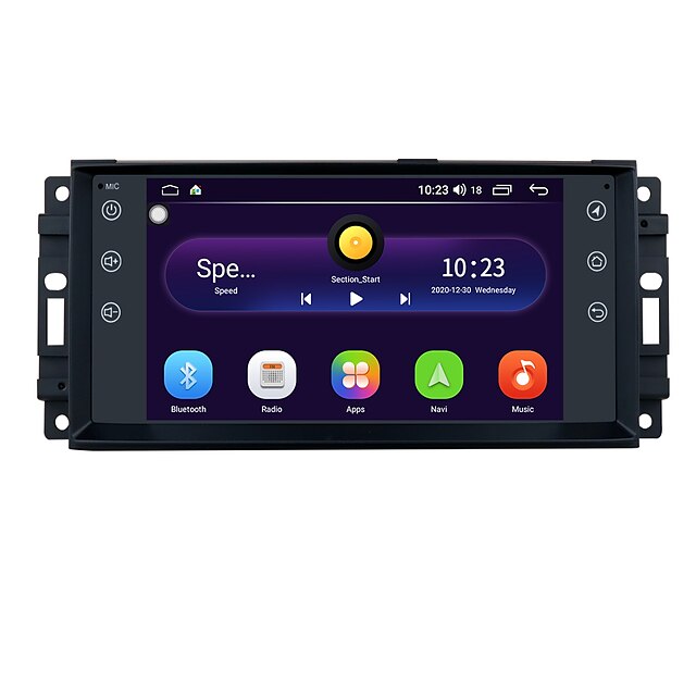  7 Inch Geep Navigation Car Android  10 Radio Stereo Multimedia For Jeep Cherokee Compass Commander Wrangler 300C Dodge Caliber Liberty  Applies to 2005 -2011