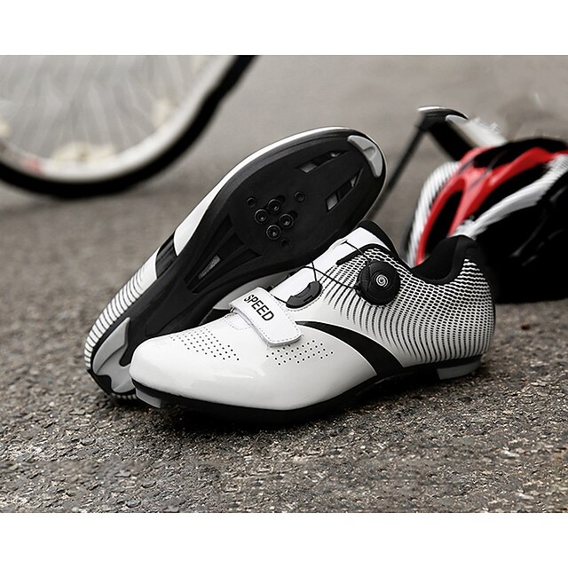 men's road cycling shoes compatible spd/spdsl double ratchet mtb cleat