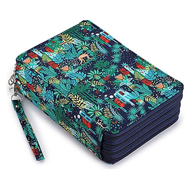 Consumer Electronics Stationery | Pencil Case Pen Pouch Marker Bag Waterproof Slim Wear-Resistant PU Leather for School Office B