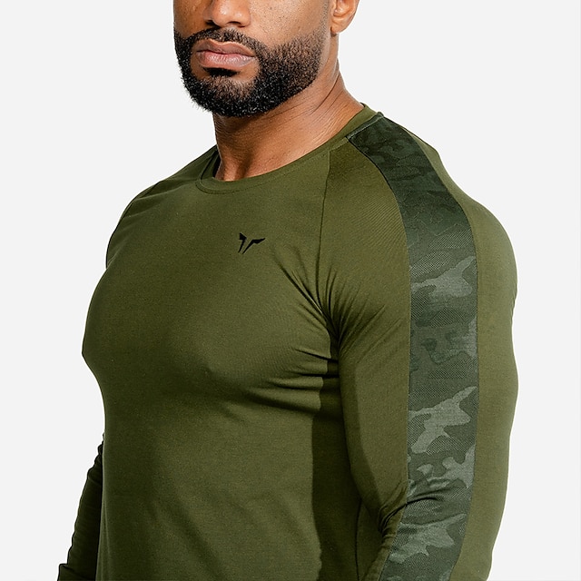 Sports & Outdoors Running, Jogging & Walking | Mens Long Sleeve Workout Shirt Running Shirt Tee Tshirt Top Athletic Athleisure B