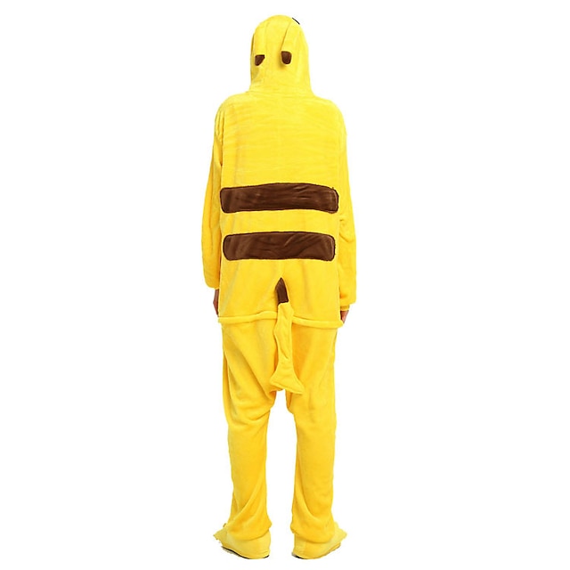 Toys & Hobbies Cosplay & Costumes | Adults Kigurumi Pajamas Pika Pika Animal Onesie Pajamas Coral fleece Yellow Cosplay For Men 