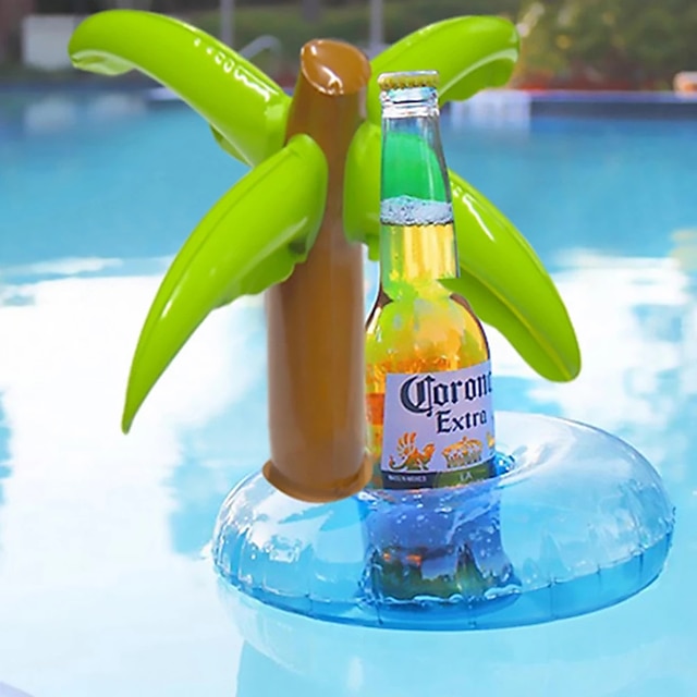 Inflatable Drink Holder Floating Cup Coasters Mini Float for Swimming Pool Party 