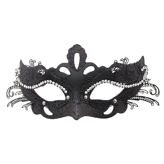 Masquerade Masks Metal Venetian Mardi Gras Party Evening Prom Costume ...