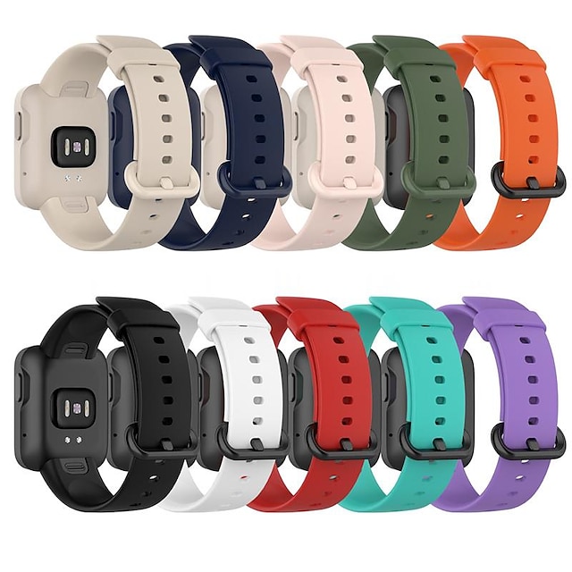  Smartwatch bånd Kompatibel med Xiaomi Redmi ur 2 Redmi Watch 1 Mi Watch 1 Lite Mi Watch 2 Lite Smartwatch Rem Vandtæt Åndbart Justérbar pasform Sportsrem Udskiftning Armbånd