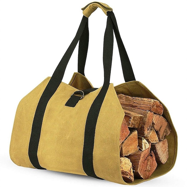 Home & Garden Home Decor | Firewood Storage Bag Oxford Cloth Logging Bag Portable Firewood Storage Bag Multifunctional Firewood 