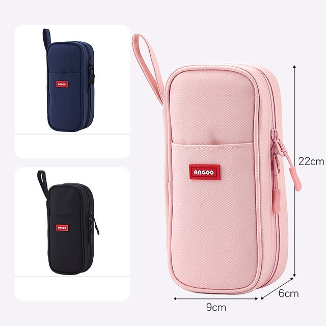 Consumer Electronics Stationery | Pencil Case Pen Pouch Marker Bag Wear-Resistant Multifunction With Zipper Canvas for School Of