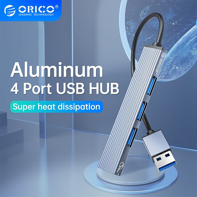  ORICO USB 3.0 HUB Aluminum 4 Port USB 3.0 2.0 Multi Splitter OTG Adapter Portable TF Dock For Macbook Pro PC Computer Accessories