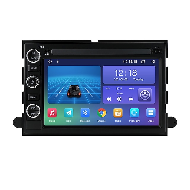  7 Inch Android 10 Car Radio Stereo GPS Navi DVD Player For Ford 500 F150 Explorer Edge Expedition Mustang fusion Freestyle Taurus
