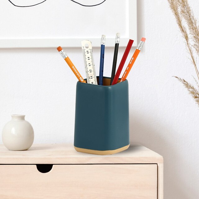 Consumer Electronics Stationery | Pen Pencil Holder Cup Lightweight Multifunction Big Capacity Plastics for Office Student Kids 