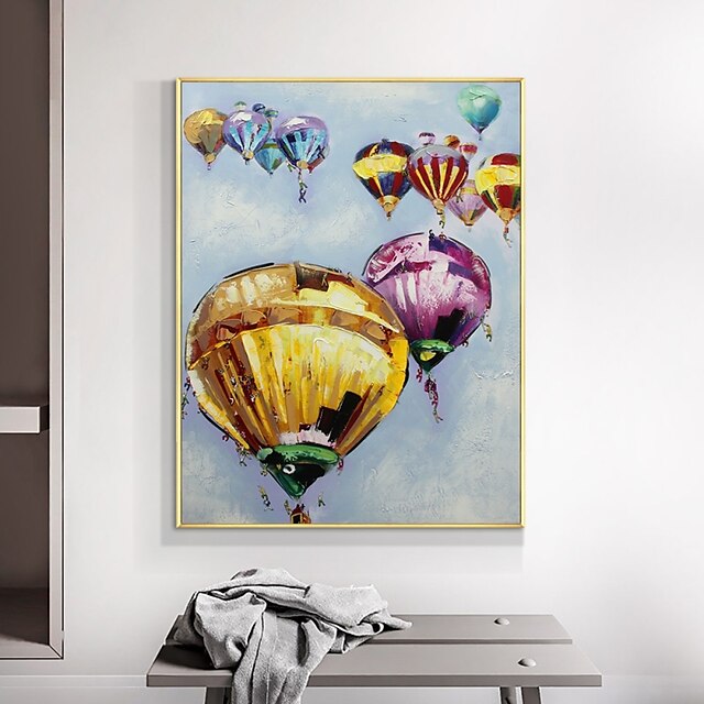 Home & Garden Wall Art | Handmade Hand Painted Oil Painting Wall Art Abstract Balloon Weddings Home Decoration Decor Rolled Canv