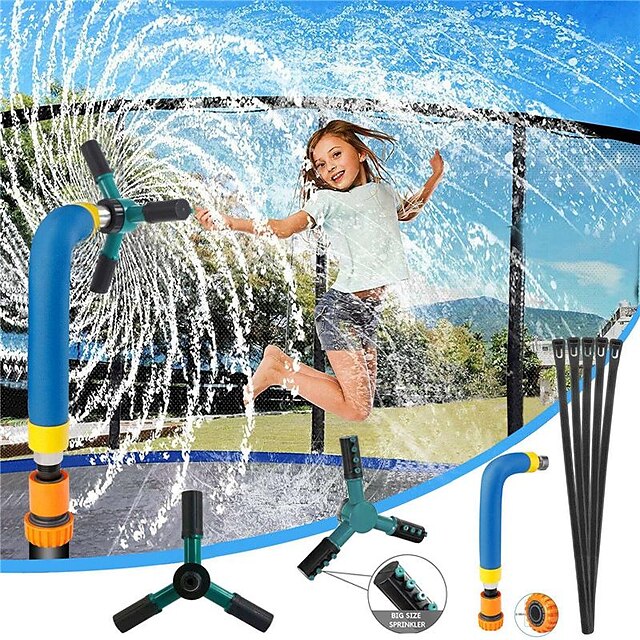 Trampolin Sprinkler Rohr Kühlung Wasser Spielzeug für Kinder Gras Wasser Party 