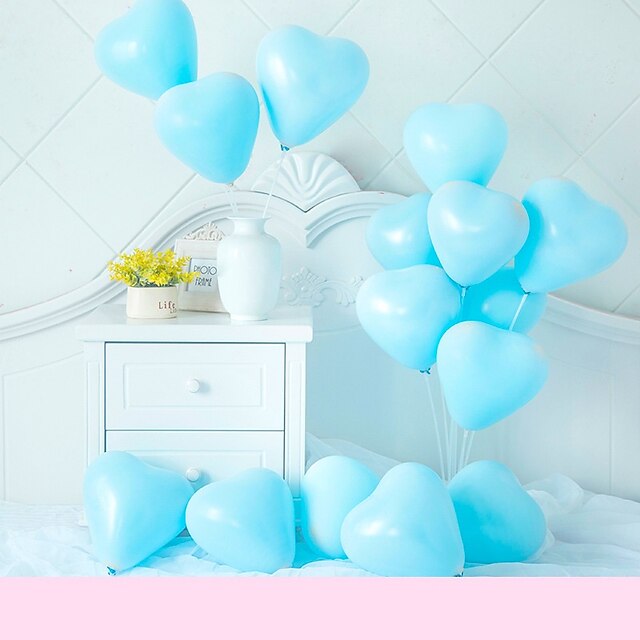 Home & Garden Home Decor | Macaron Heart-Shaped Latex Balloons Wedding Party Decoration Happy Birthday Anniversary - YT03015