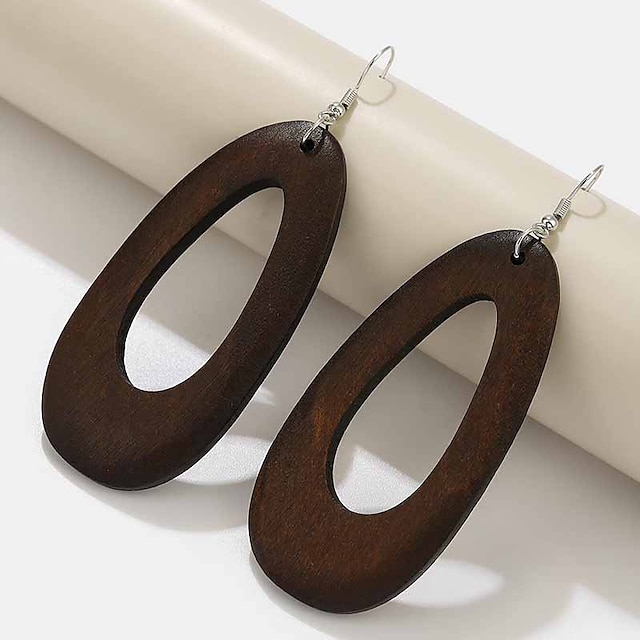 Shoes & Bags Fashion Accessories | 1 Pair Hoop Earrings For Womens Party Evening Gift Date Resin Alloy Drop Fashion - BU98138