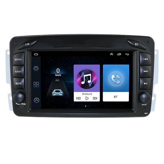  7 Inch Android 10 Radio Stereo Car Multimedia Player For Mercedes Benz W203  W463 W168 VaneoCLK C209 W209 GPS Navigation 1998-2004