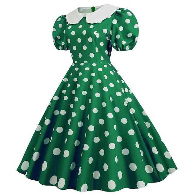  50. léta prázdninové šaty koktejlové šaty vintage šaty maškarní šaty dámské maškarní večírek / večerní šaty