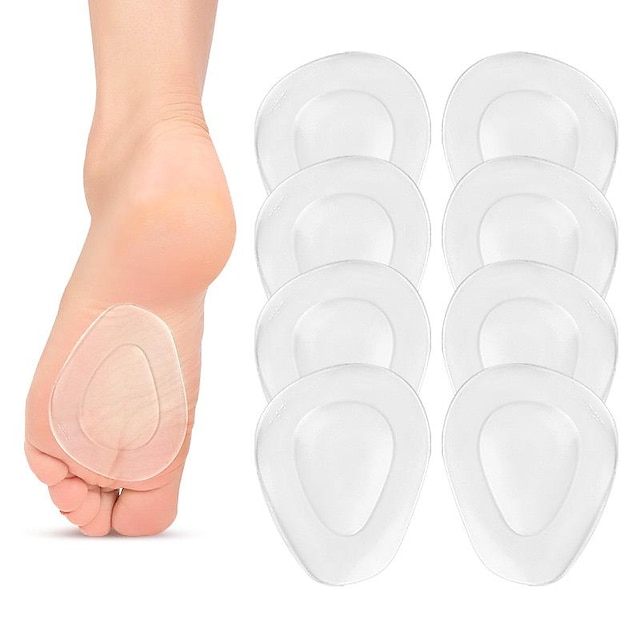  1 Pair Shock Absorption / Pain Relief Insole & Inserts Gel Forefoot All Seasons Women's Nude / Black / Clear