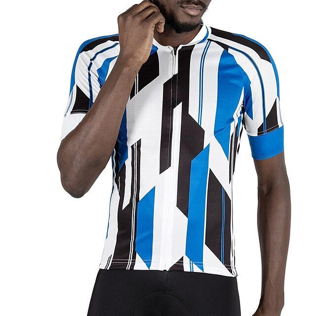 21Grams® Per uomo Manica corta Maglia da ciclismo Bicicletta Superiore  Ciclismo da montagna Cicismo su strada Blu / bianco Asciugatura rapida  Traspirazione umidità Gli sport Abbigliamento del 9140241 2022 a $14.55