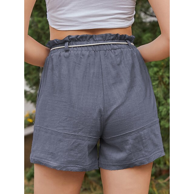 Womens Clothing Womens Bottoms | Womens Casual / Sporty Athleisure Shorts Wide Leg Elastic Waist Short Pants Casual Weekend Inel